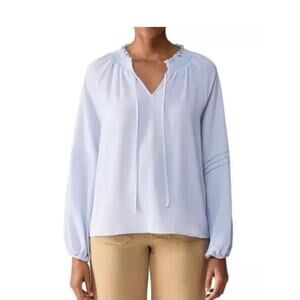Social Standard by Sanctuary Tallie Long Sleeve Peasant Top Boho XXL Lavender
